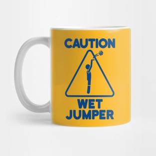 Caution Wet Jumper - Funny Basketball Mug